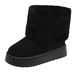 Thick-soled Plush Snow Boots Winter Warm Mid-tube Furry Cotton Shoes For Women Short Boot - EX-STOCK Canada