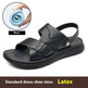 Men's Breathable Genuine Leather Beach Shoes Casual Soft Bottom Middle-aged And Elderly  EX-STOCK CANADA