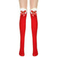 Thickened Women's Red Long Bow Christmas Stockings - EX-STOCK CANADA