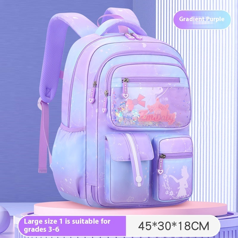 Cute Cartoon Large Capacity Spine Protection Children's Load Reducing Schoolbags EX-STOCK