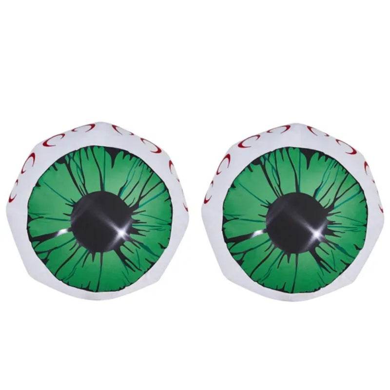 2 Packs Halloween Inflatables Large Set Of Lighted Eyes Decoration, 3FT Blow Ups Green Eyes For Yard, Inflatable Halloween Decor Outdoor With LEDs Party Supplies Blow Up Decoration For Indoor Outdoor - EX-STOCK Canada