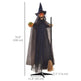 6.2' Life Size Decoration Animatronic Witch W Broomstick Outdoor Halloween, Sound  Motion Activated W Light Up Eyes EX-STOCK Canada 