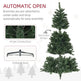 7.5ft Artificial Christmas Trees With Auto Open And Steel Base, Green EX-STOCK Canada 