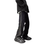 American Zippered Denim Straight Trousers For Men Jeans - EX-STOCK Canada