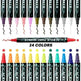 Acrylic Marker Pen Double-headed Stackable Water-based Paint Brush Paint Marker and Highlighter - EX-STOCK CANADA
