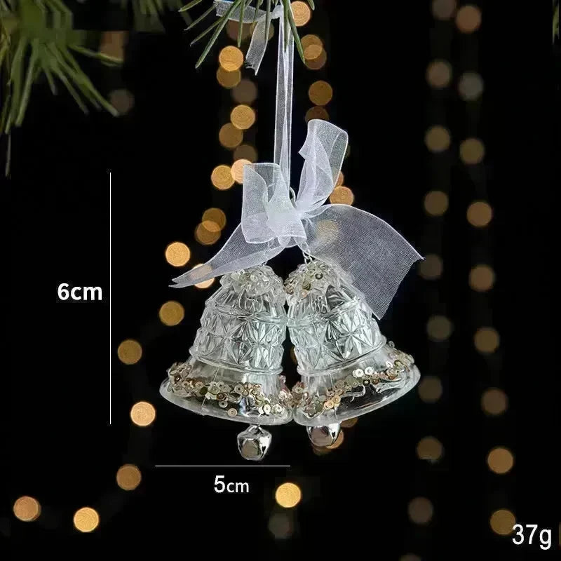 Christmas Decorations Sequins Acrylic Transparent Pendant - EX-STOCK CANADA