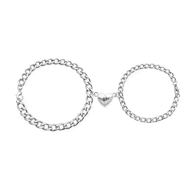 Magnetic Couple Bracelet Suit Cuban Link Chain - EX-STOCK CANADA