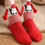 Christmas Stockings Autumn Winter Cotton Magnet Lodestone Hand Tube Socks - EX-STOCK CANADA