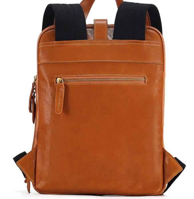 Multi-laminated Retro Genuine Leather Backpack - EX-STOCK Canada