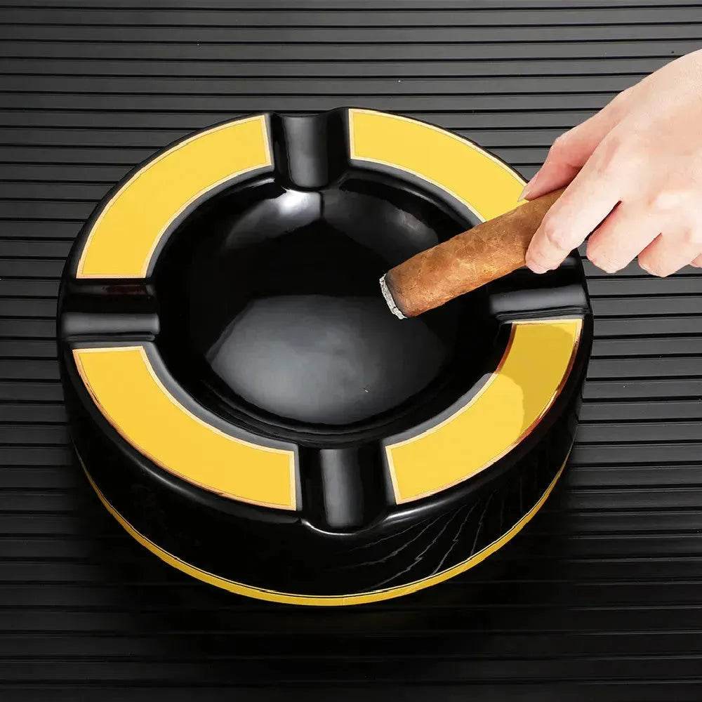 Creative Personality Ceramics Household 4 slots Cigar Ashtray - EX-STOCK Canada