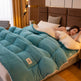 Thickened Milk Fiber Quilt Double-sided Velvet Warm Thickened Duvet Insert EX-STOCK Canada 