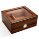Portable Cedar Wood Humidifying Moisturizing Cigar Box Humidor Case - EX-STOCK Canada