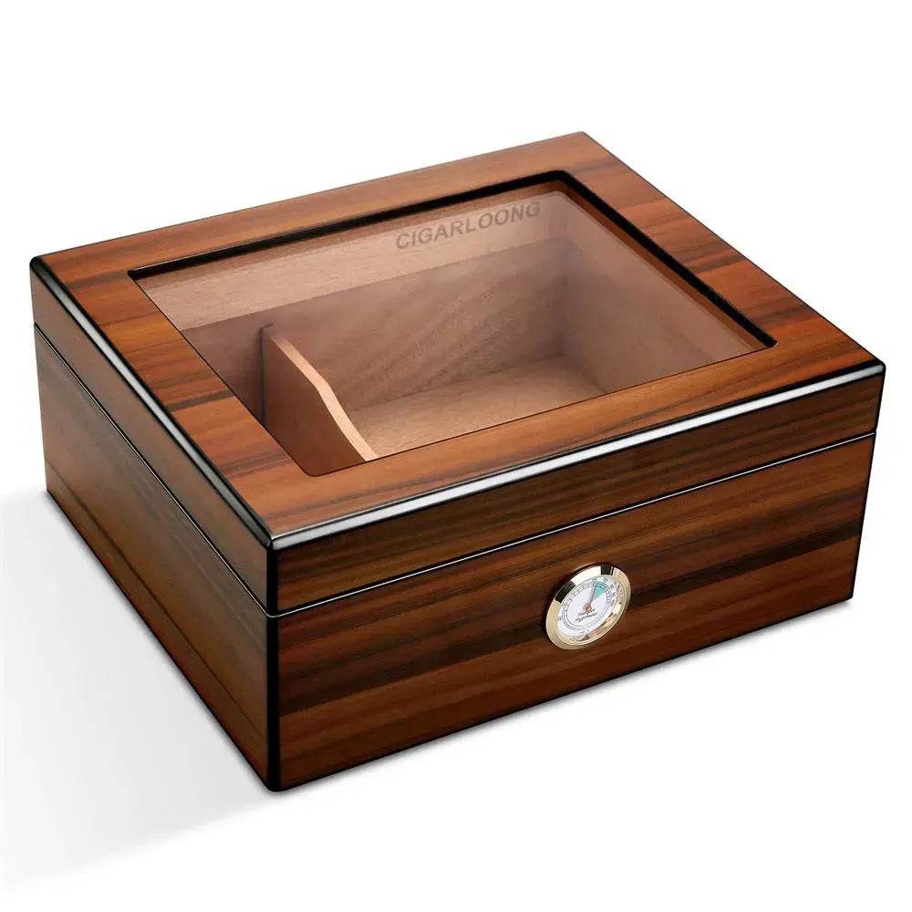 Portable Cedar Wood Humidifying Moisturizing Cigar Box Humidor Case - EX-STOCK Canada