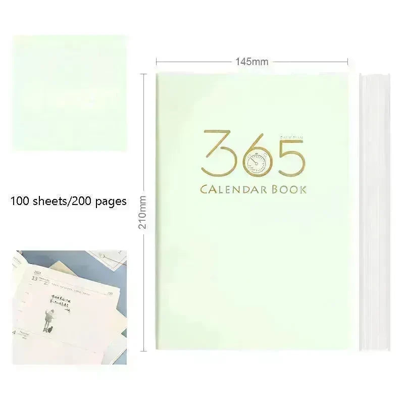 365-day Daily Planner Self-discipline And Clock-in Student Journal Notebook - EX-STOCK CANADA