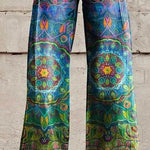 Daily High Rise Pattern Pocket Wide Leg Pants EX-STOCK Canada 