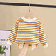 Children Rainbow Stripes Baby Round Neck Pullover Sweater Kids - EX-STOCK CANADA