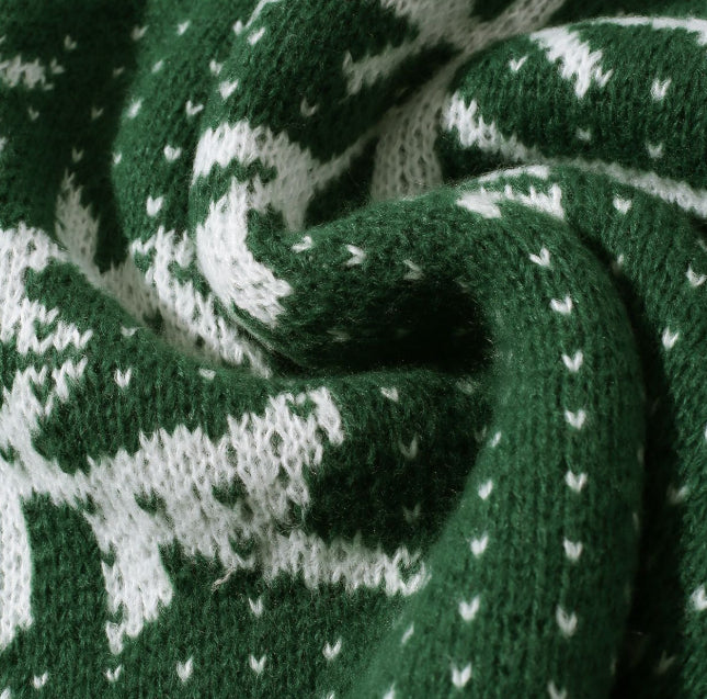 Autumn And Winter Round Neck Christmas Print Sweater | EX-STOCK product gallery photo 5