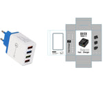 4-Port USB Wall Charger with Quick Charge 3.0 – EU, UK & US Plug | Multi-Colour