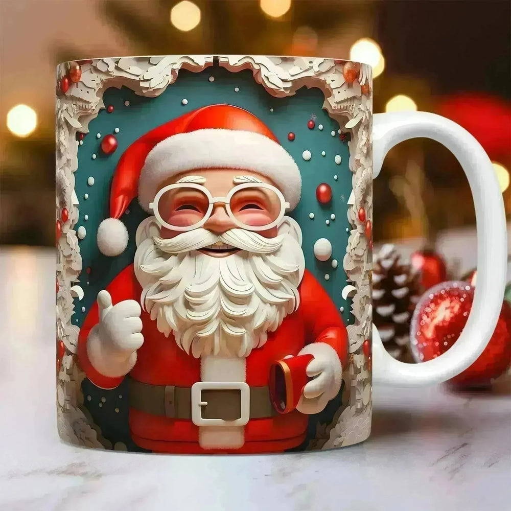 Creative 3D Christmas Ceramics Mug Christmas gift - EX-STOCK CANADA