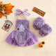 Halloween Children's Clothing Plush Girls' Cute Crawling Suit Two-piece Set - EX-STOCK Canada