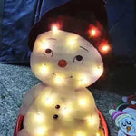 Christmas Scene Decoration With LED Lights Christmas Snowman Ornaments - EX-STOCK CANADA