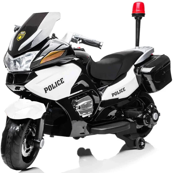 2026 24V Police 2 Seater Motorcycle with Rubber Tires 