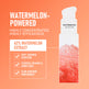 Product packaging with watermelon extract on an orange background