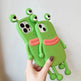 Cute Frog Cartoon Shockproof Bumper Phone Case for Girls - EX-STOCK Canada