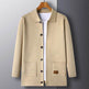 Cardigan Men's Knitted Turn-down Collar Coat Thin Loose Sweater - EX-STOCK Canada