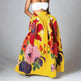 High Waist Maxi Prairie Floral Long Summer Skirt - EX-STOCK Canada