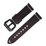 Discoloring Oil Wax Top Layer Cowhide Watch Strap - EX-STOCK Canada