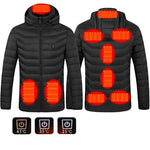 Men's electric heated hooded puffer jacket | EX-STOCK Canada product gallery image 12