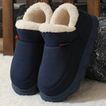 Winter Plush Cotton Shoes Women Men Warm Suede House Shoes For Parents Solid Color Thick-soled Garden Shoes Outdoor - EX-STOCK Canada