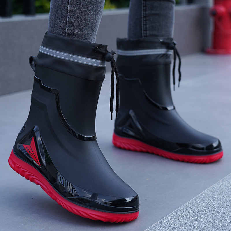 Men's Waterproof Rubber Rain Boots – Non-Slip Outdoor Shoes | EU 39–44