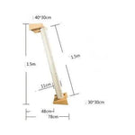 Solid Wood Large Cat Climbing Frame Cat Litter Cat Tree One Cat Shelf - EX-STOCK Canada