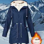 Women's Hooded Plush-Lined Coat – 6 Colours, S–5XL