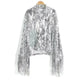 Women Fashion Long sleeve Tassel Sequin top jacket Y2K cropped jacket - EX-STOCK CANADA