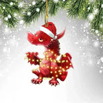 Dinosaur Dragon Egg Christmas Decorations Pendant Acrylic - EX-STOCK CANADA