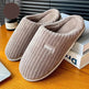 Solid Color Simple Cotton Slippers Winter Non-slip Home Warm Plush Slippers Household Indoor Couple Women's House Shoes - EX-STOCK Canada