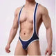 Men's Mesh Breathable One-piece Underwear Bodysuit thong Vest Pants - EX-STOCK CANADA