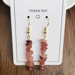 Handmade DIY Natural Crystal Stone Beaded Earrings - EX-STOCK Canada