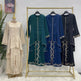 Exquisite Embroidered Middle East Abaya Skirt Suit Arab2 piece set - EX-STOCK Canada
