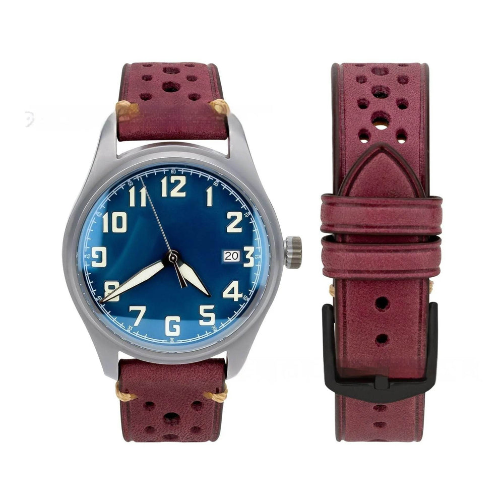 20mm Watch First Layer Cow Leather Watch Strap Retro Comfort - EX-STOCK Canada