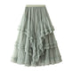 Slimming Multi-layer Gauze Skirt High-grade Midi Tulle Skirt - EX-STOCK Canada
