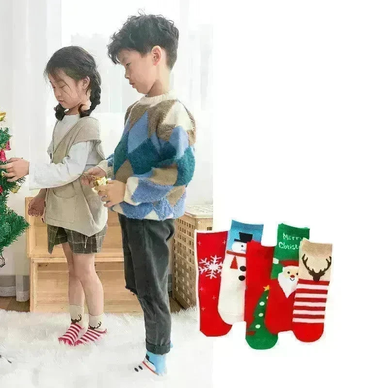 Children's Fashion Simple Mid-calf Christmas Stockings - EX-STOCK CANADA