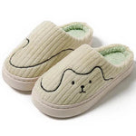 Striped Cat Slippers Indoor Couple Non-slip Floor Bedroom Slipper Winter Warm Plush House Shoes Women Men - EX-STOCK Canada