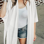 Spring Summer Printed Sun Protection Beach Kimono Cardigan Blouse top Women - EX-STOCK Canada