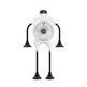 Robot USB Rechargeable Desk Fan with Suction Cup & Digital Display – 100-Speed Portable Cooling Fan