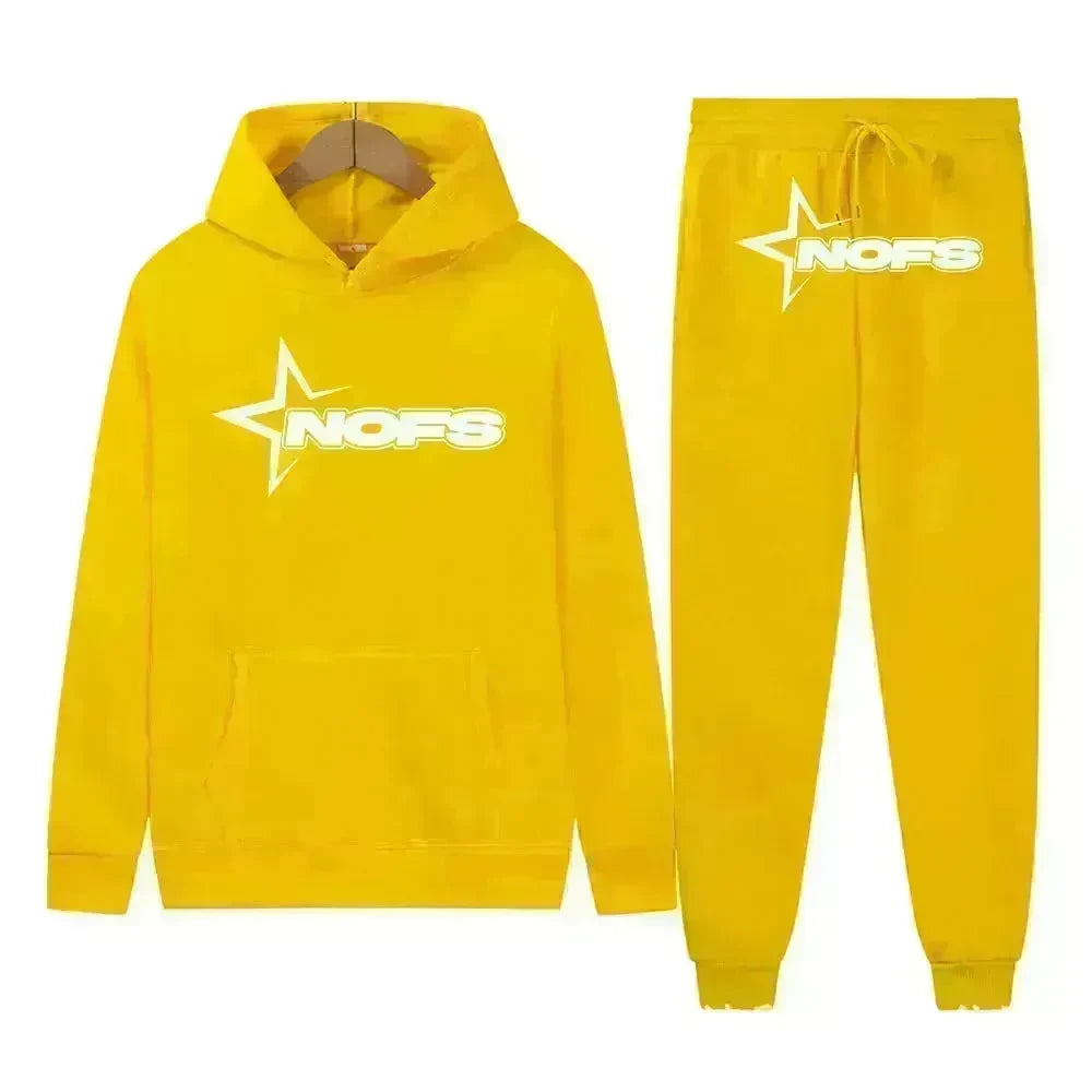 2 pcs Gothic Punk Rock Streetwear Hoodie Outfit set Unisex - EX-STOCK CANADA