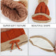 Winter Hat For Women 3pcs Knitted Beanie Hat Scarf Set Warm Hat - EX-STOCK Canada